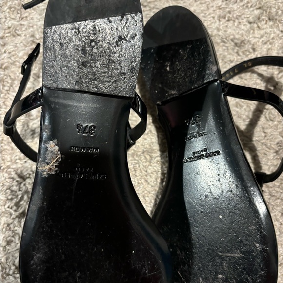 Saint Laurent Cassandra patent leather sandals - Picture 6 of 9